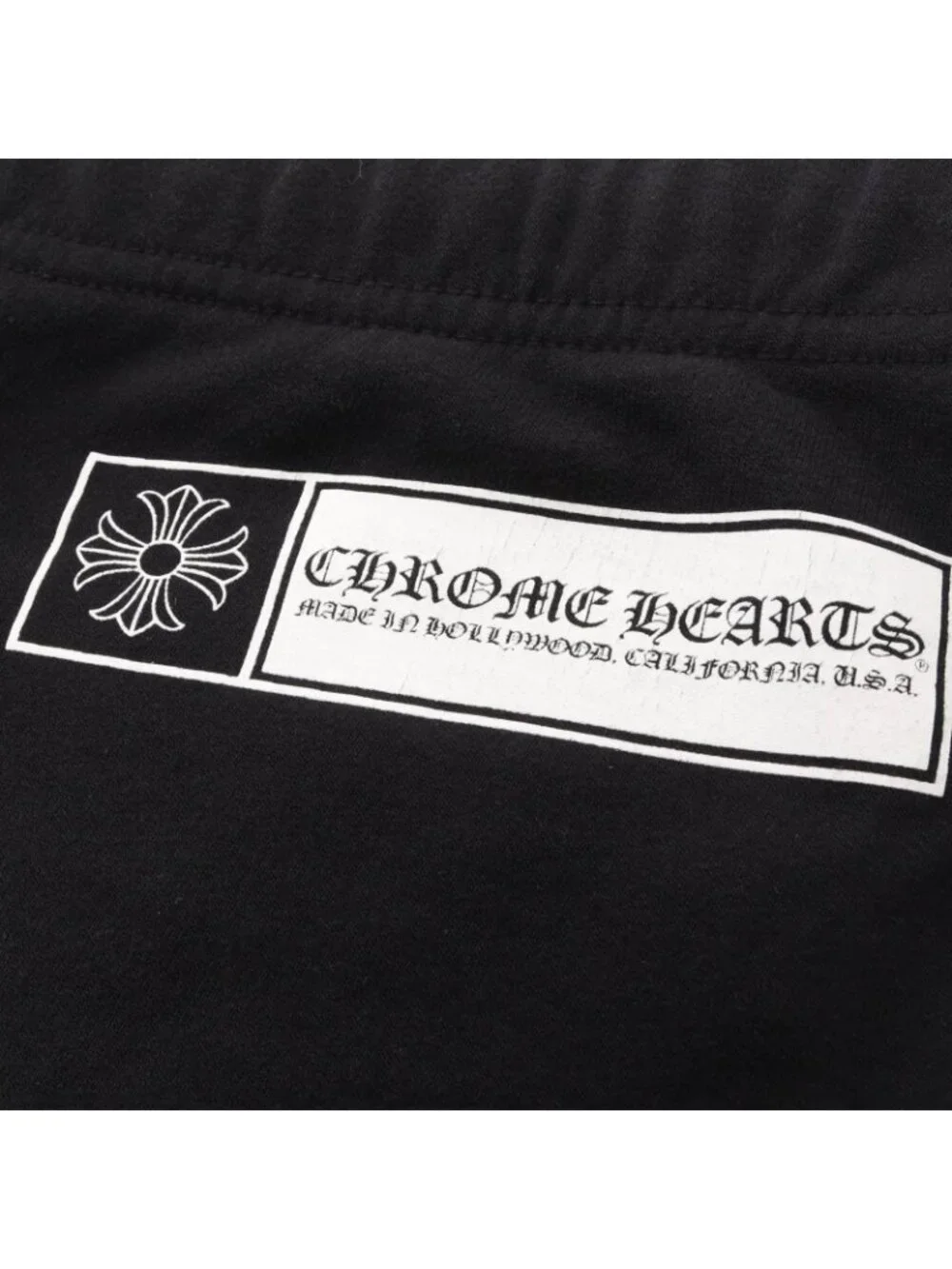 Chrome Hearts Pants CH Plus Logo Print Cotton Sweatshirt Long